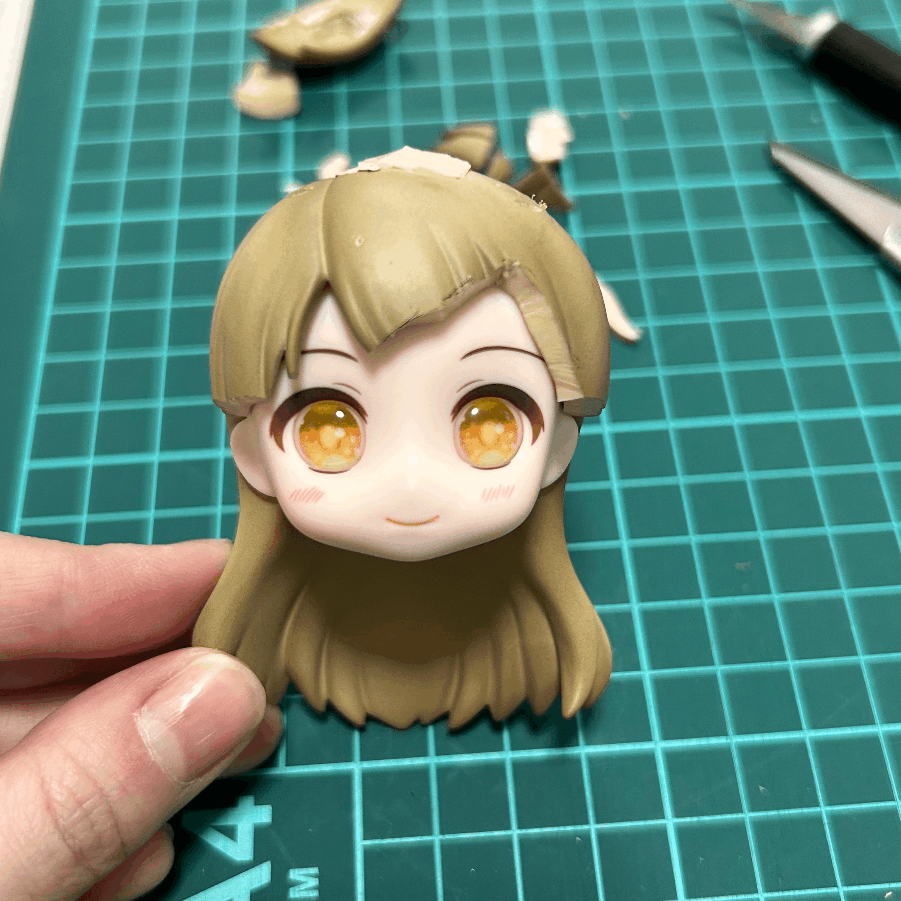 樹脂粘土ドール すずちゃんドール]サーニット 樹脂粘土ベビー 創作