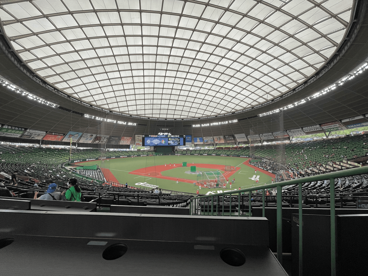 9月6日 中日対阪神戦 バックネット裏エグゼクティブエリア