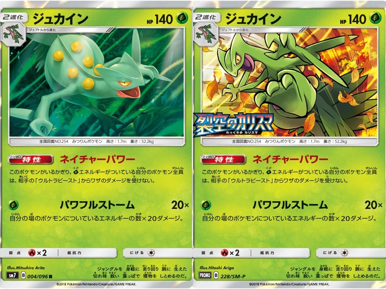 ポケカの歴代ジュカイン｜リユルン