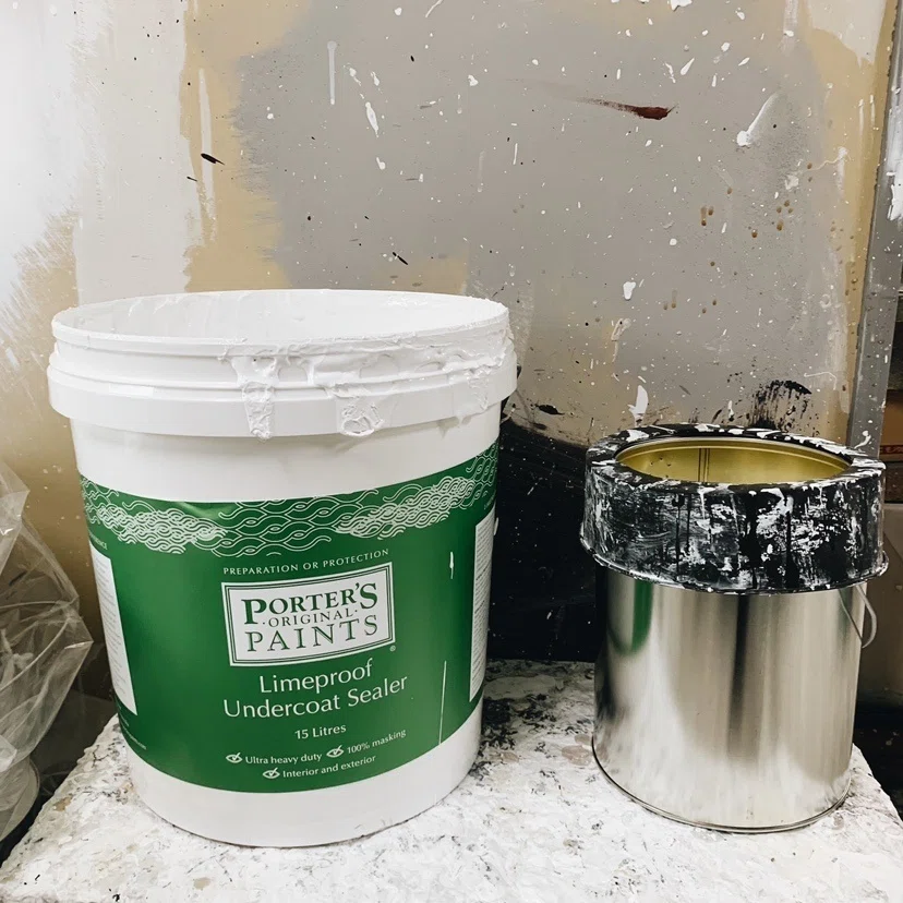 ポーターズペイント（STONE PAINT COARSE） 4L 刷毛&バケツ付