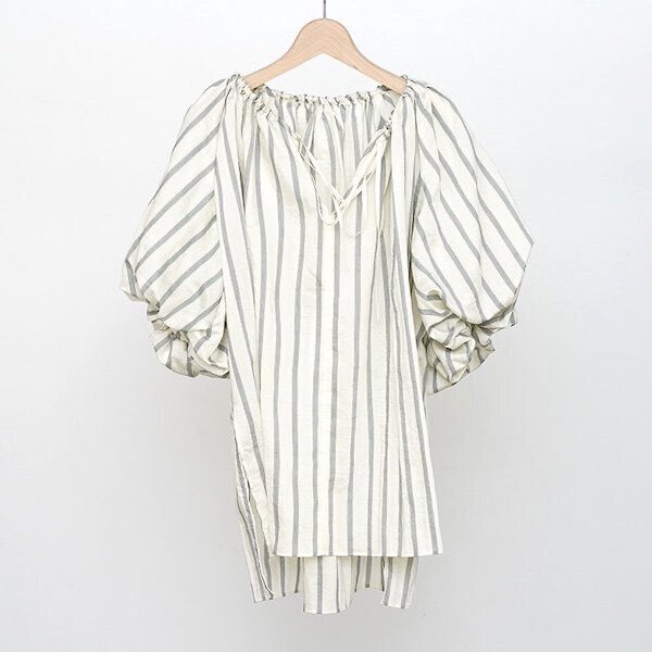 ワンピース herlipto Volume Sleeve Stripe Dress M Her lip to on X: 