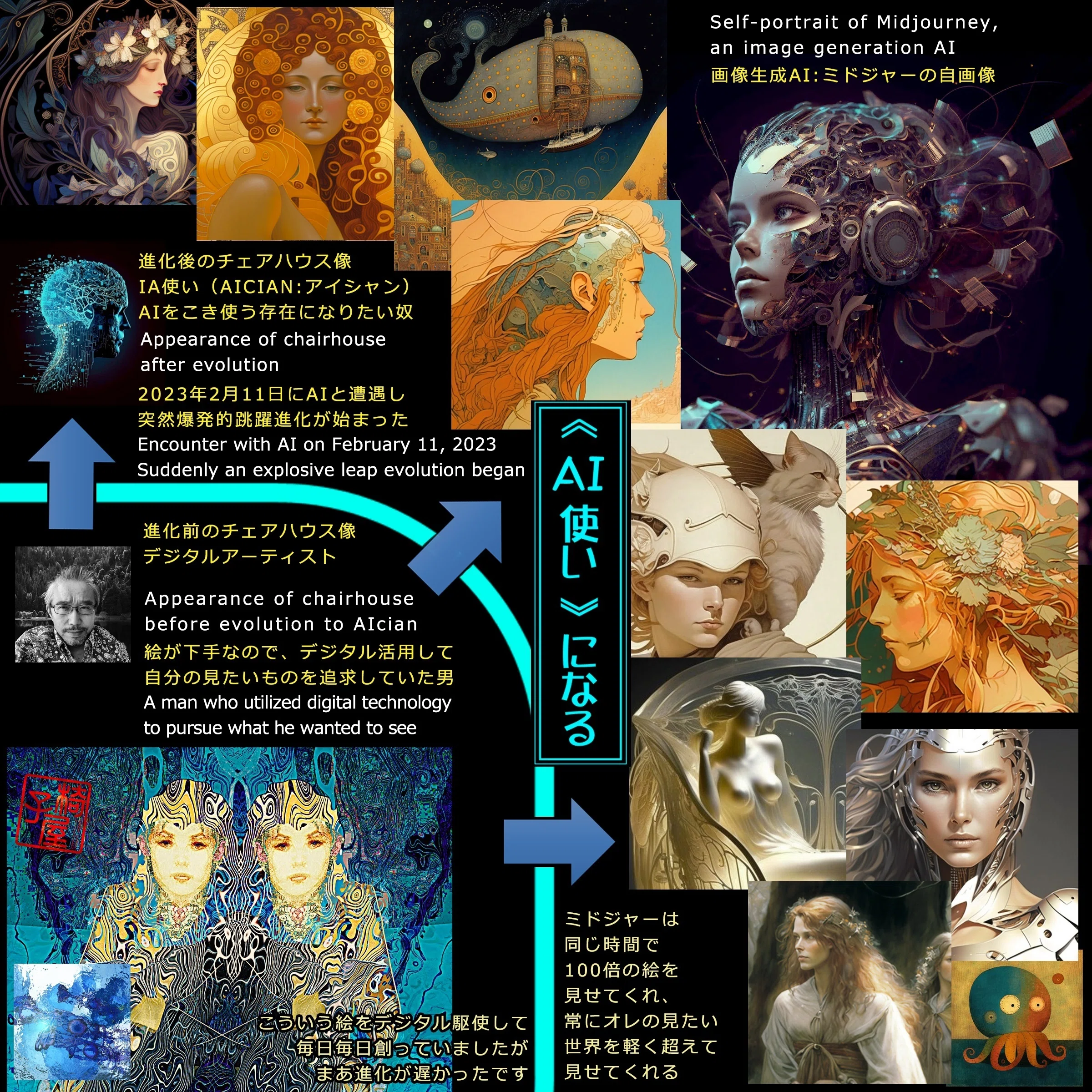 note記事紹介】【画像紹介：画像生成AI - Midjourney によるアート素材