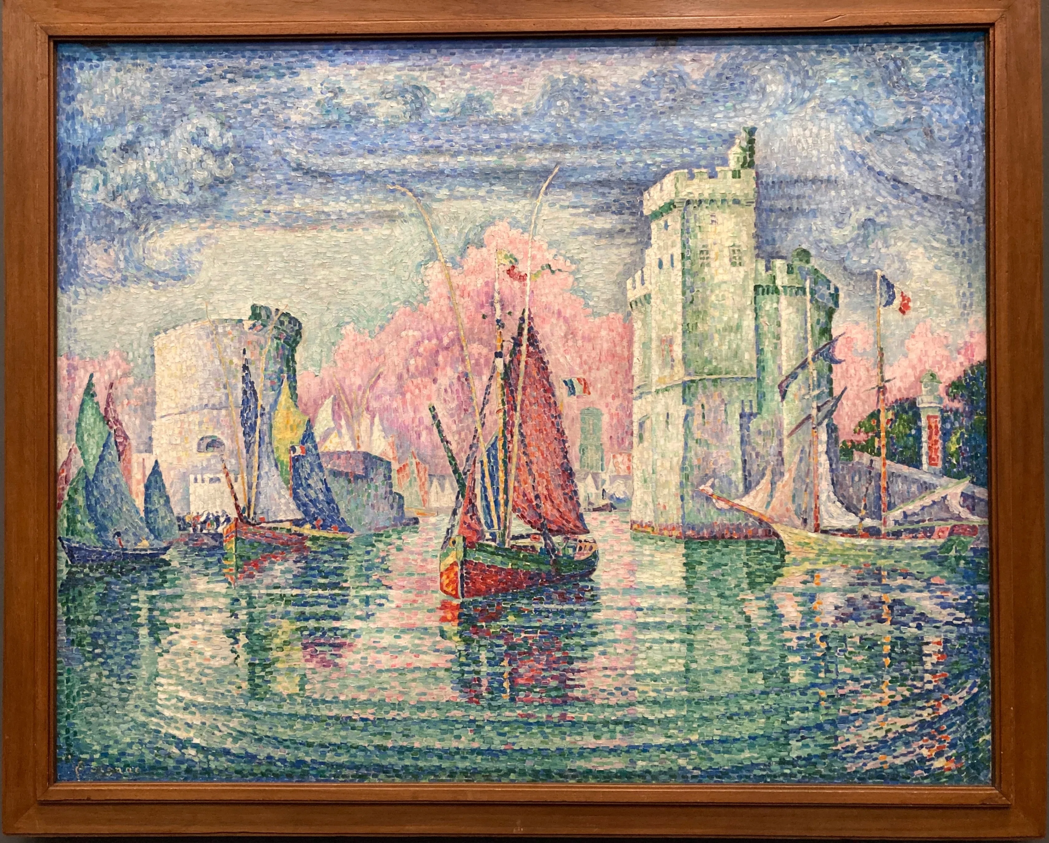 子供のためのオルセー美術館（10）色んな色の点々で海を描く