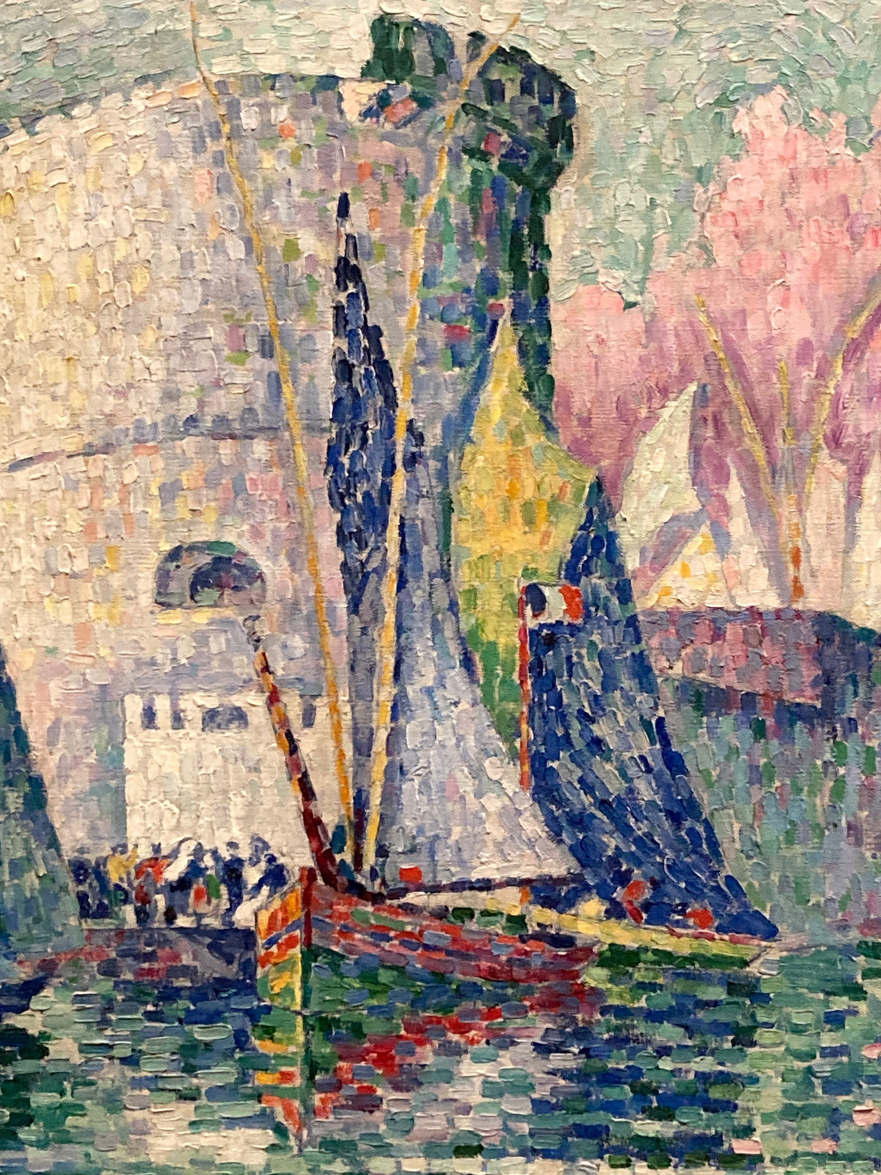 子供のためのオルセー美術館（10）色んな色の点々で海を描く