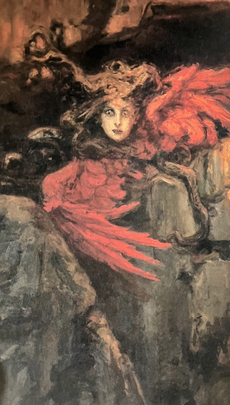 目をみると石になるで有名な怪物メドゥーサ なかなかの迫力で、これは石になってまうやろと言いたくなる絵です。 1903年の作品ですが、19世紀末にはこんな恐ろしい、魔性の女、「ファム・ファタール」が多く描かれました。 なぜ、怒れる女、恐ろしげな女が取り上げられたんでしょうね。男は女性を恐れたのか、女性が怒っていた時代だったんでしょうか？  今日のアート占いは 「人に怒りをぶつけるより赦す方が数倍難しい。ただし怒りは自分も傷つける。愛だけが全てを癒す解毒剤であることを覚えておいて。」