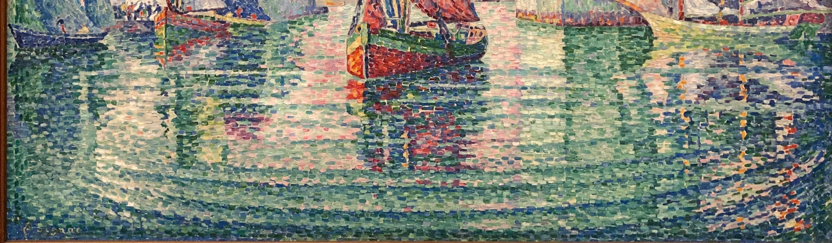 子供のためのオルセー美術館（10）色んな色の点々で海を描く