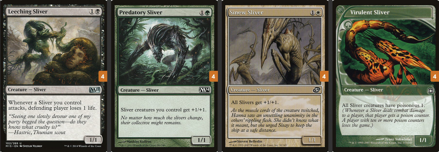MTG スリヴァーデッキパーツ　モダン モダン】スリヴァーの紹介：MATまでの環境｜あしふみ