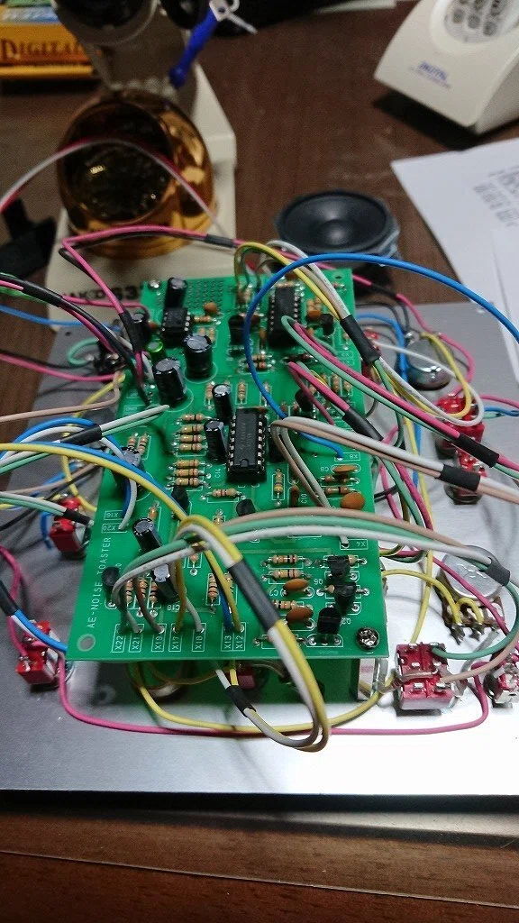 基板、配線です。 Noise Toasterを組み立てよう ～ついに完成！～｜＼えそら／