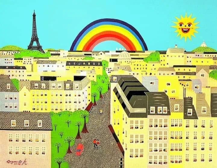 ネモフィラの作品　ハッピー太陽画家　小楠アキコ作品 ハッピー太陽画家小楠アキコ 作品展 (@HappySunRoad) • Facebook