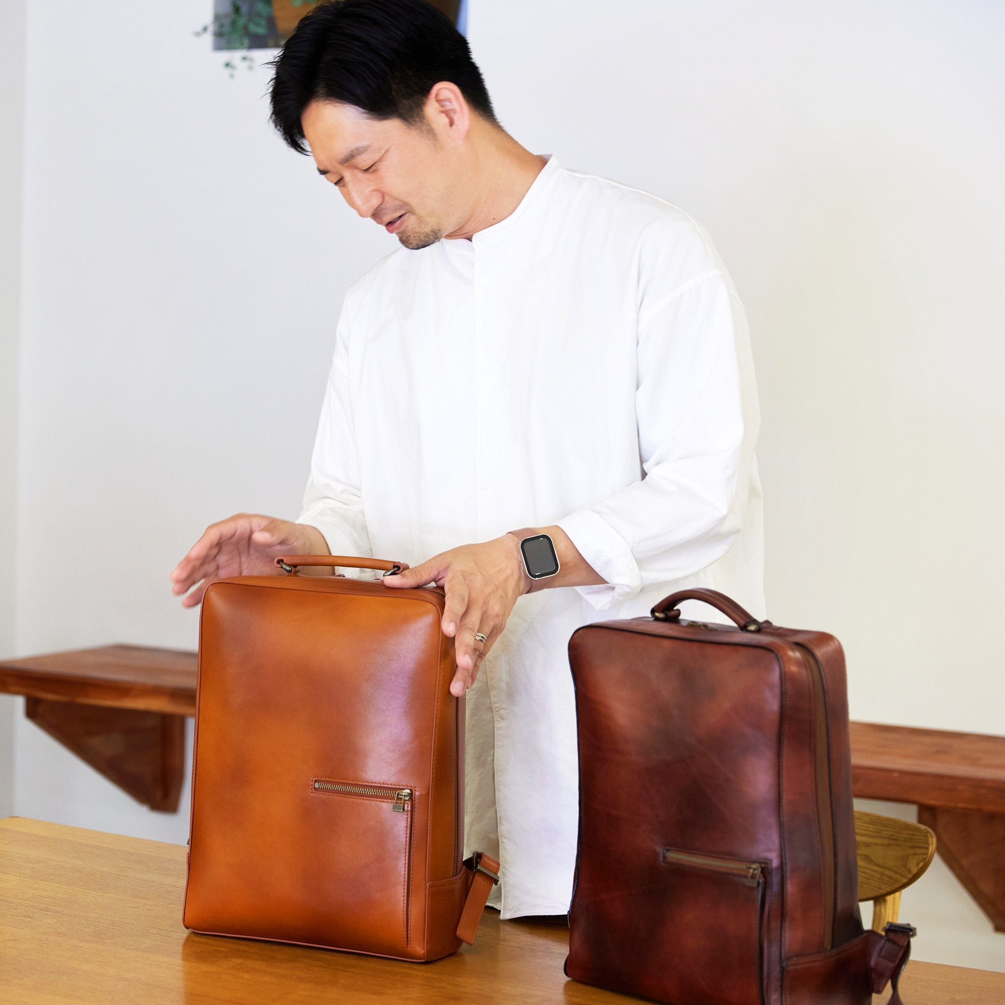 褒められるから大事に使いたくなる」アンティーク スクエア バック  