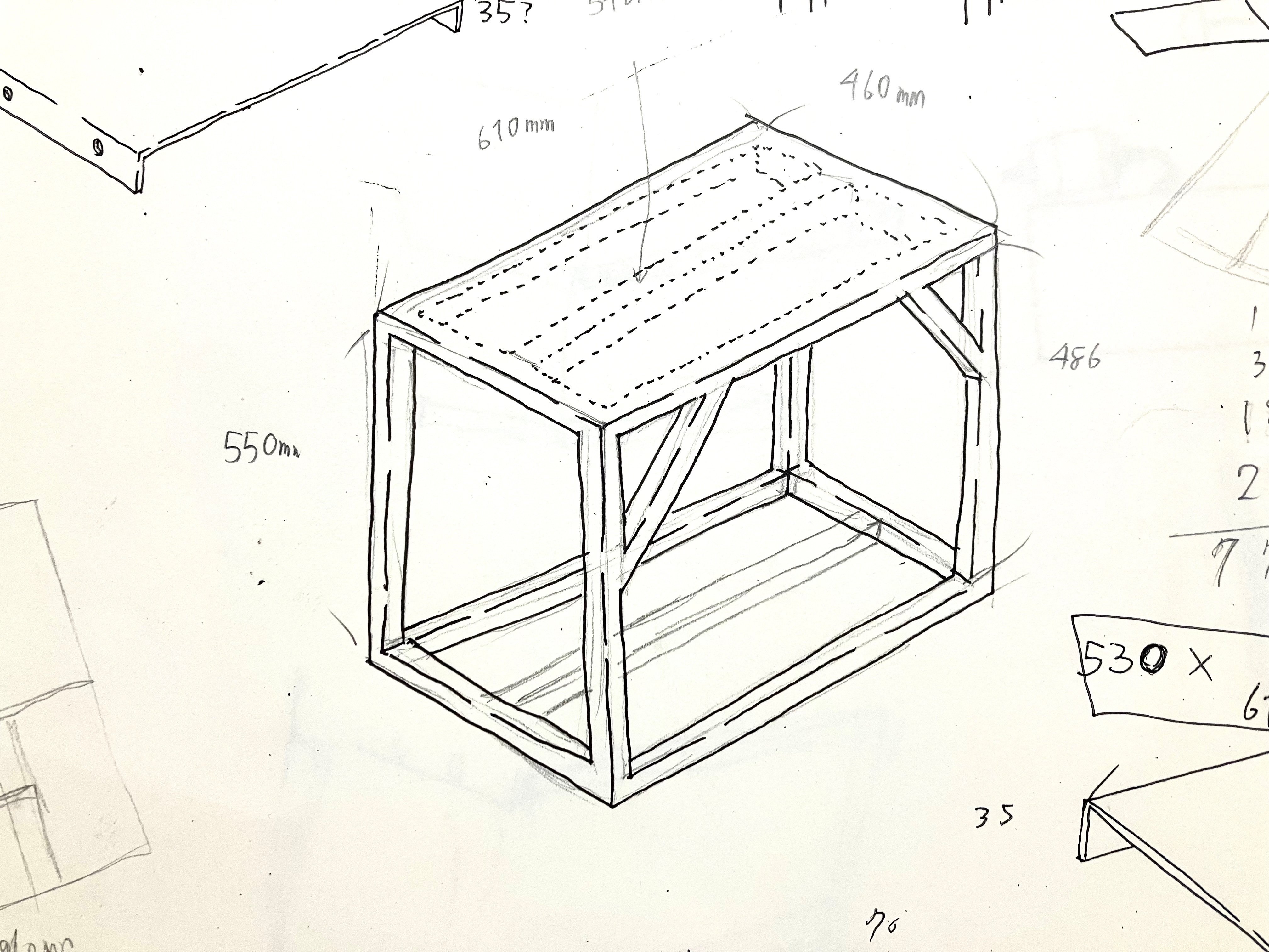 たくやさん　オーダー品　角パイプ水槽台 clip_image004104.jpg