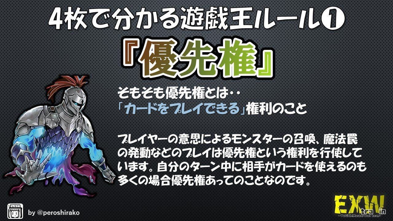 4枚で分かる遊戯王ルール解説①～④『優先権』『任意・強制