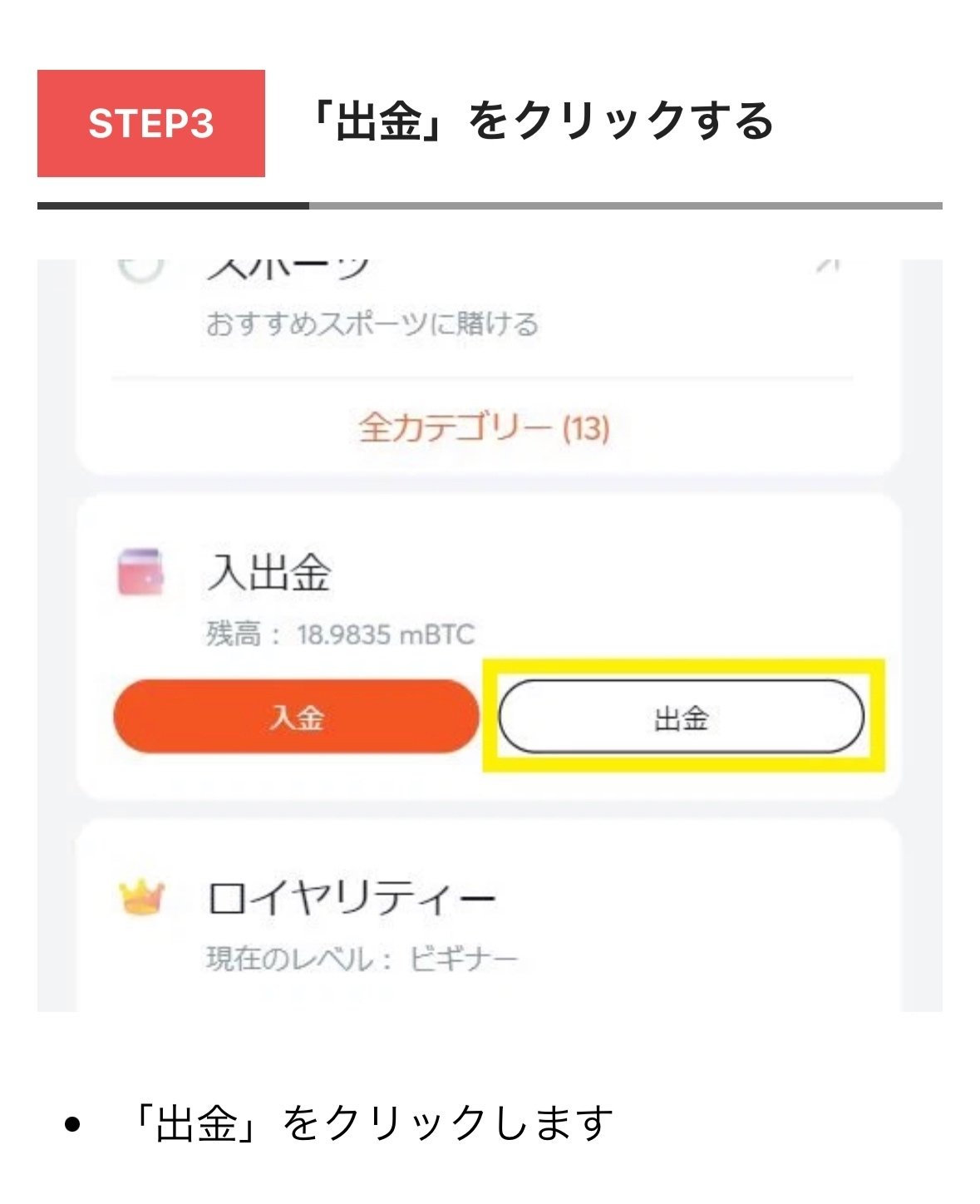 ビットカジノの登録方法と入出金｜モンキー