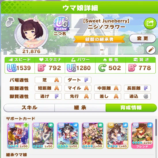 ゲーム】【ウマ娘】ブライダルニシノフラワー！｜のまど