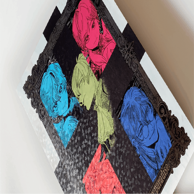 同人誌装丁】エンボスのアラレ模様が美しいエスプリコートVエンボス