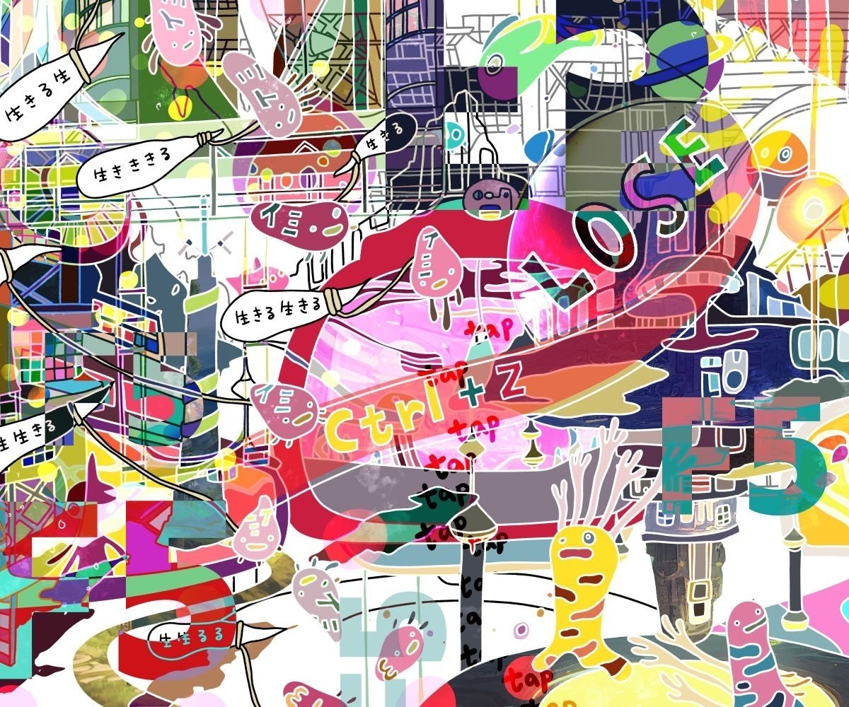 TOYAMAde. y10a4 【YORU】絵画 1点ものアート イラスト