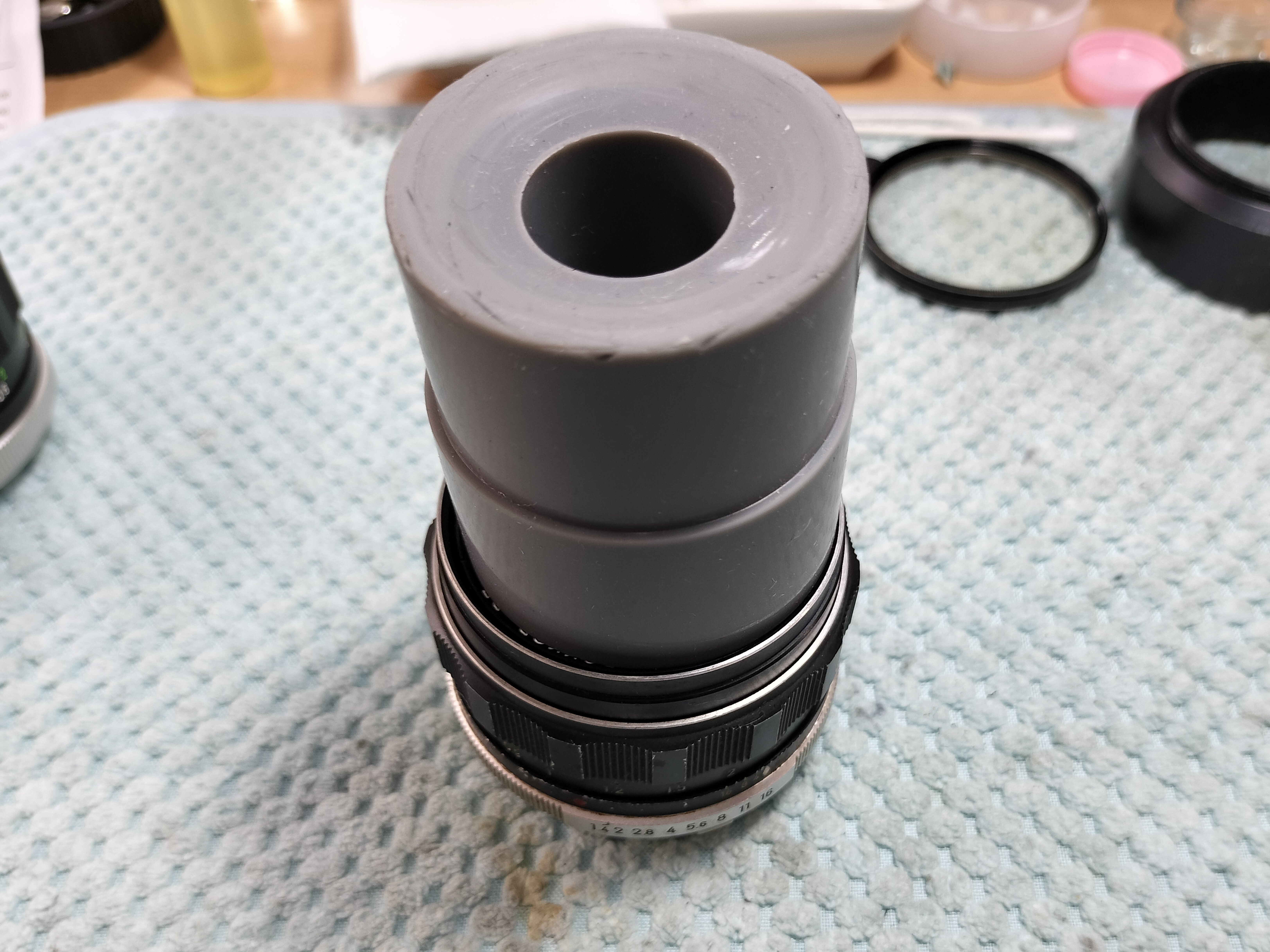 Minolta MC Rokkor 58mm F/1.4の分解｜フィルムカメラ修理の