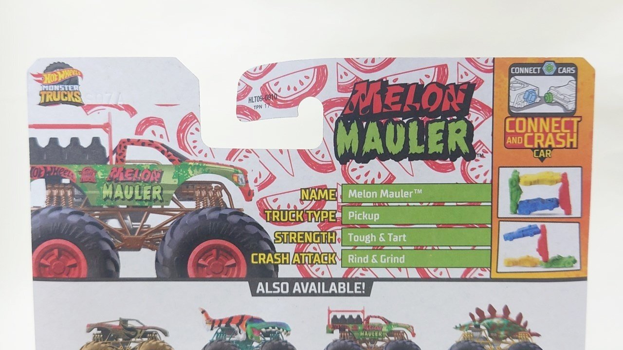 レビュー：ホットウィール モンスタートラック Melon Mauler｜痣身ユフィ