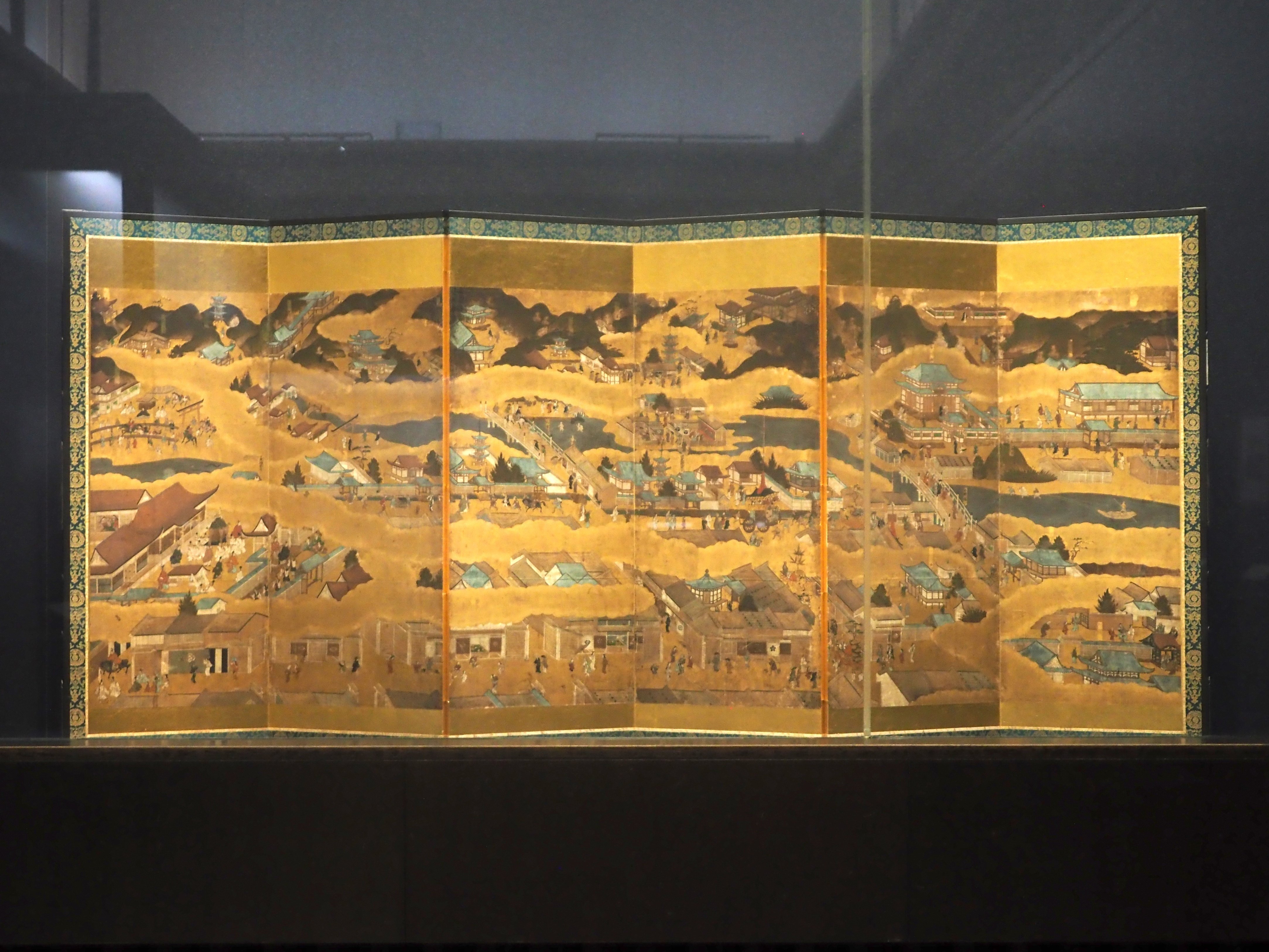 浮世絵の展示室に『洛中洛外図屏風』とは、これいかに? @東京 浮世絵の展示室に『洛中洛外図屏風』とは、これいかに? @東京