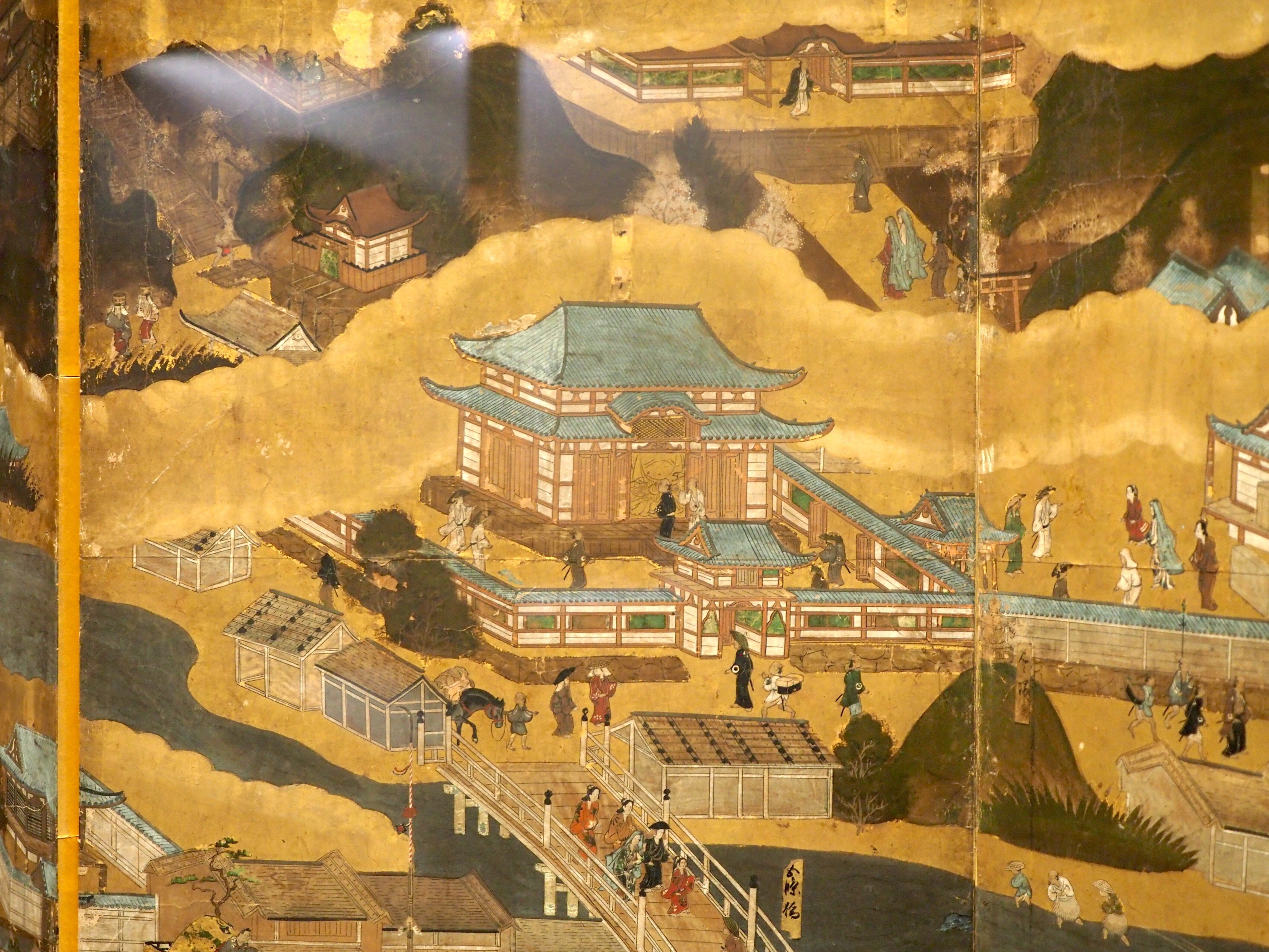 浮世絵の展示室に『洛中洛外図屏風』とは、これいかに? @東京 浮世絵の展示室に『洛中洛外図屏風』とは、これいかに? @東京