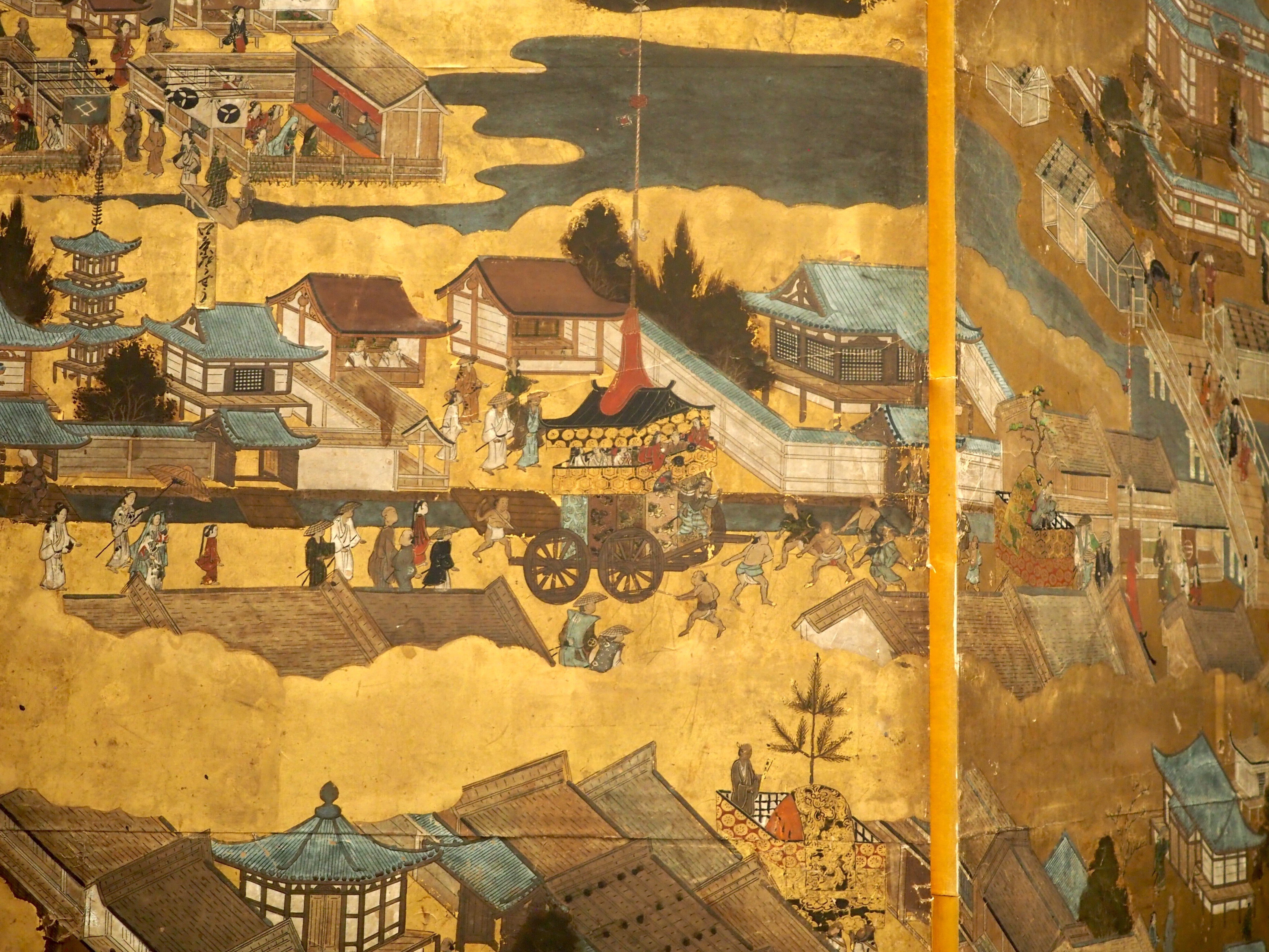 ハッピーねこ　洛中洛外図屏風　東京国立博物館蔵　便利堂　骨董品　お宝 ハッピーねこ様専用 洛中洛外図屏風 東京国立博物館蔵 便利堂