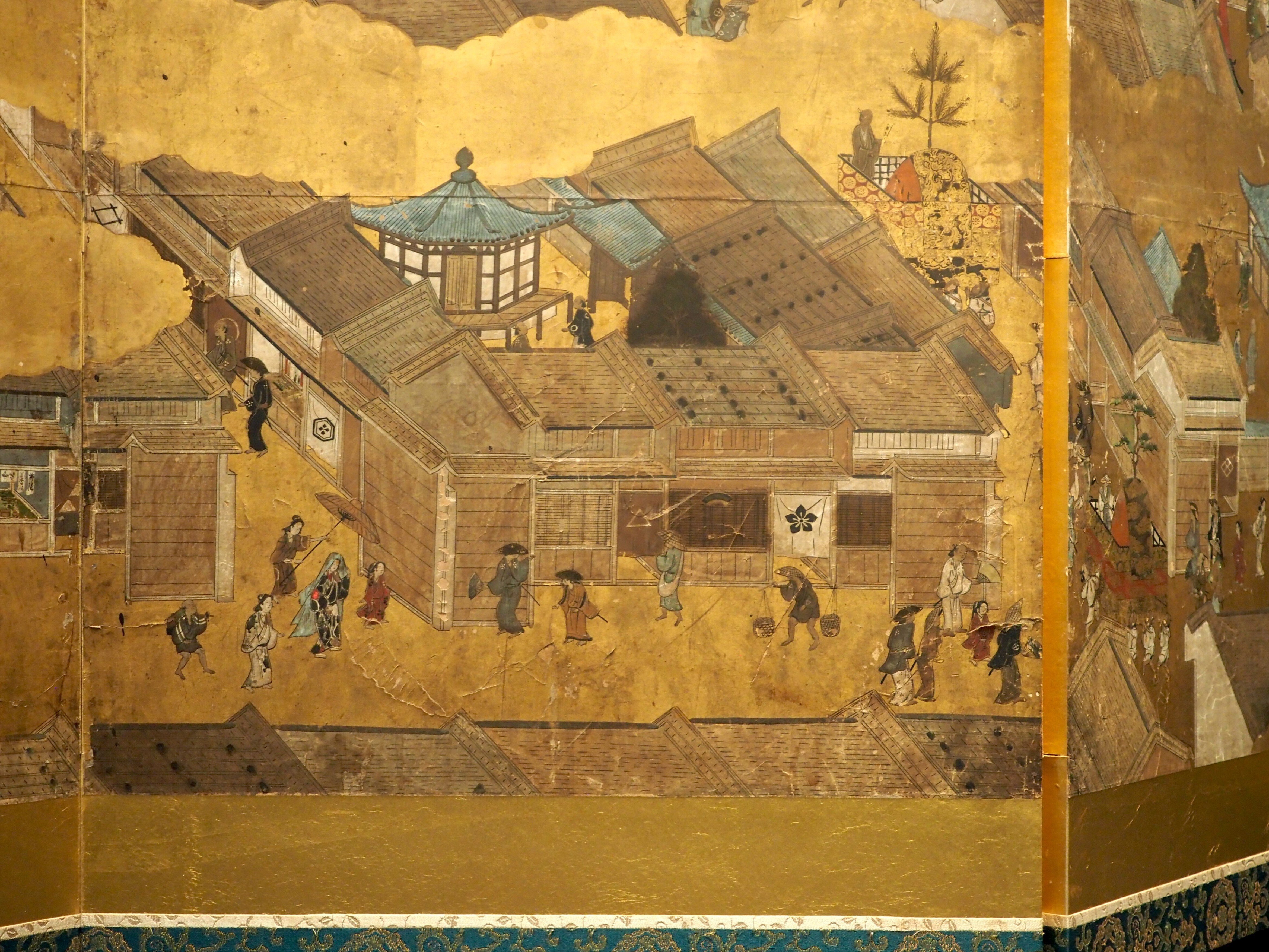 浮世絵の展示室に『洛中洛外図屏風』とは、これいかに？ @東京