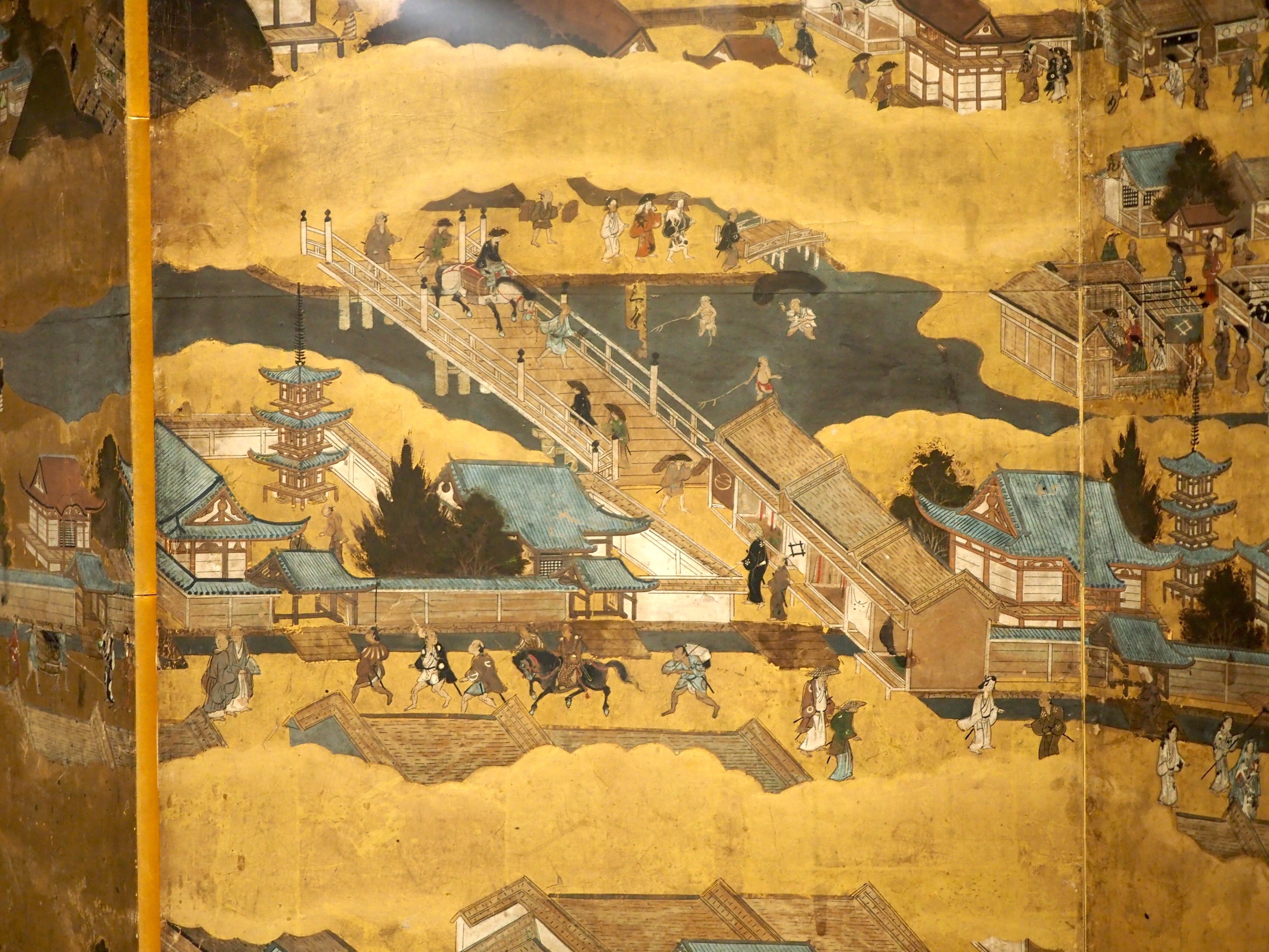 浮世絵の展示室に『洛中洛外図屏風』とは、これいかに？ @東京
