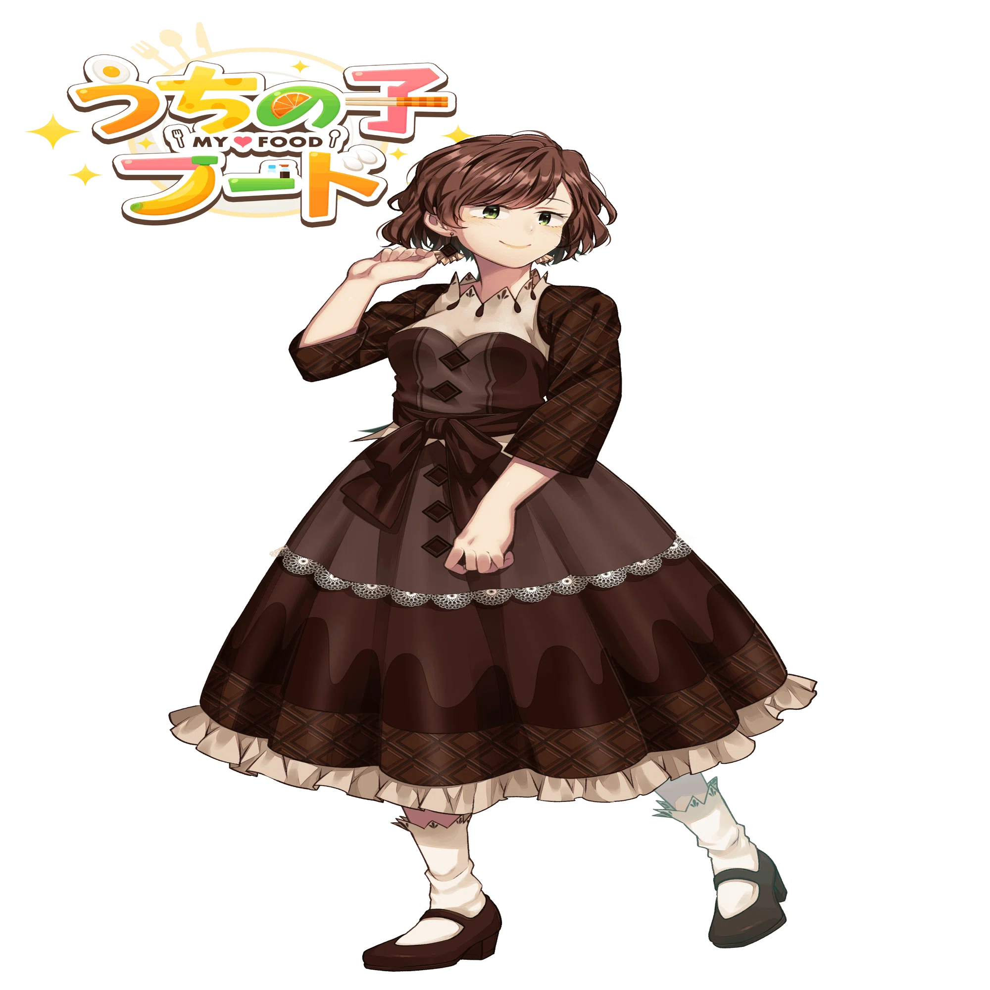 うちの子フード】チョコレートちゃん＊イラスト制作過程｜柑橘コウ
