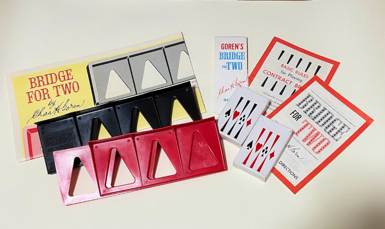 二人でブリッジを遊ぶためのレトロおもちゃ「Bridge for Two