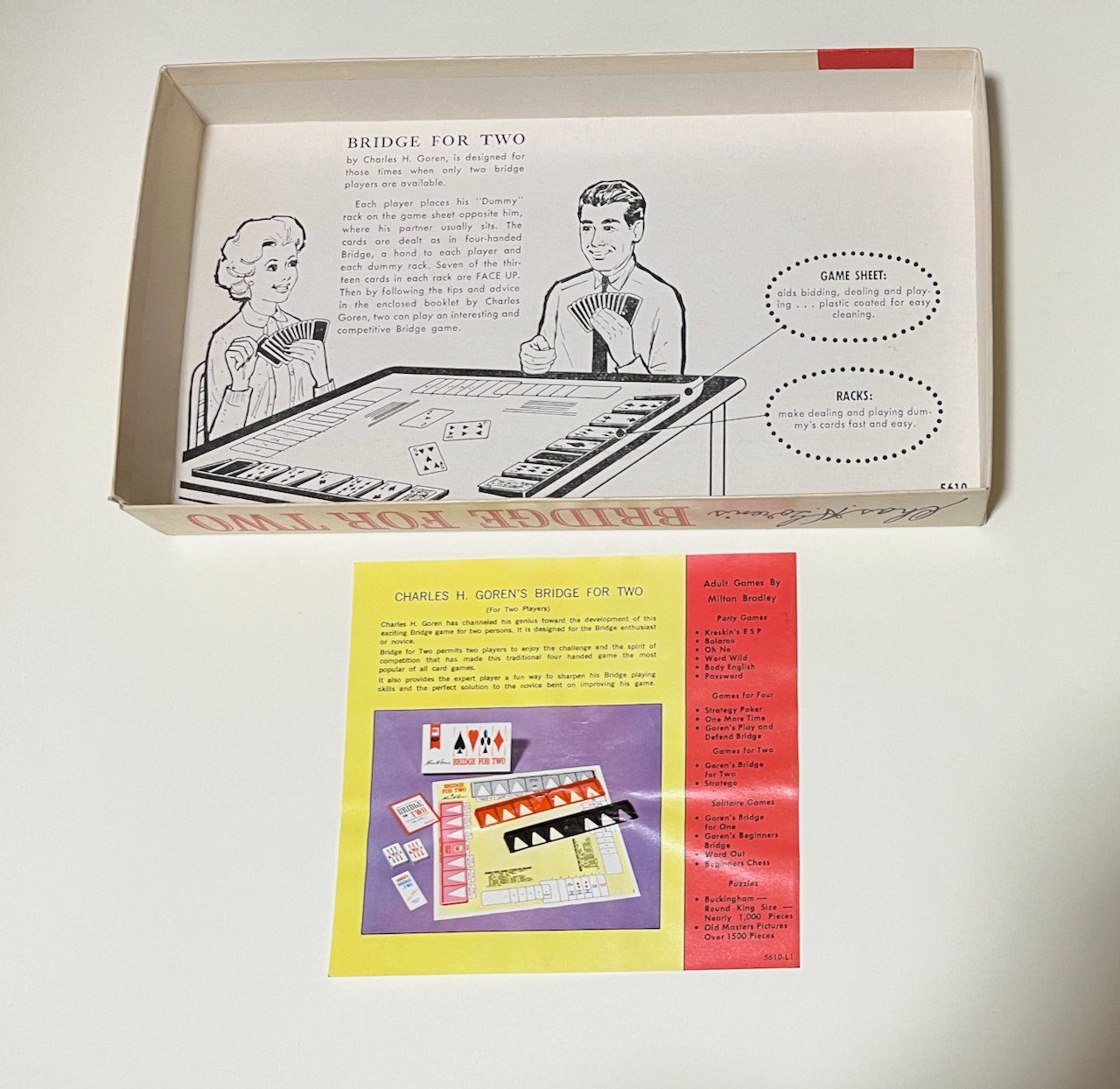 二人でブリッジを遊ぶためのレトロおもちゃ「Bridge for Two