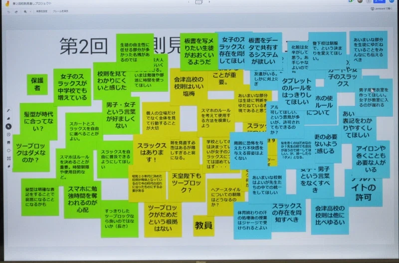 第2回校則見直しプロジェクト|福島県立会津高等学校