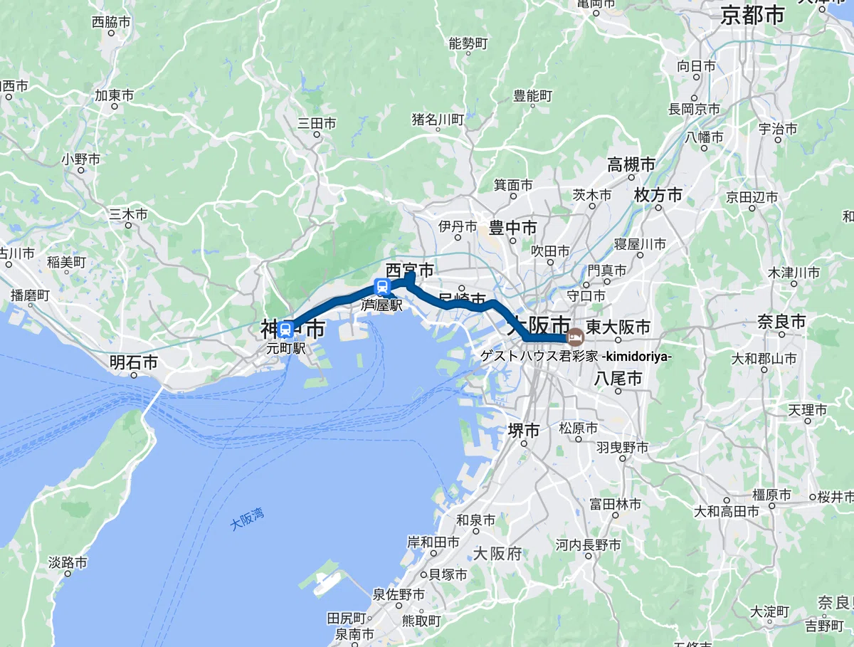 日本一周181日目】兵庫出発！大阪入り（2023.06.12）｜四股踏む