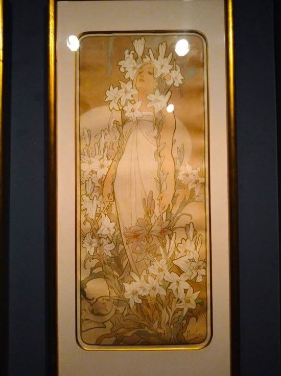 アルフォンス・ミュシャ 『桜草』『羽根』『四つの花』 合計4点セット 女性画 豪華額装 複製画 アートフレーム アルフォンス・ミュシャ 「四つの花」 四点組 | | アトリエ・ブランカ