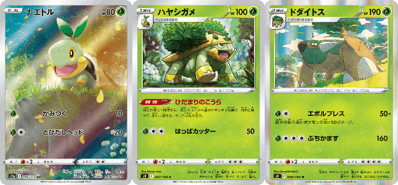 O20【ポケモン カード】 ナエトル ハヤシガメ ドダイトス