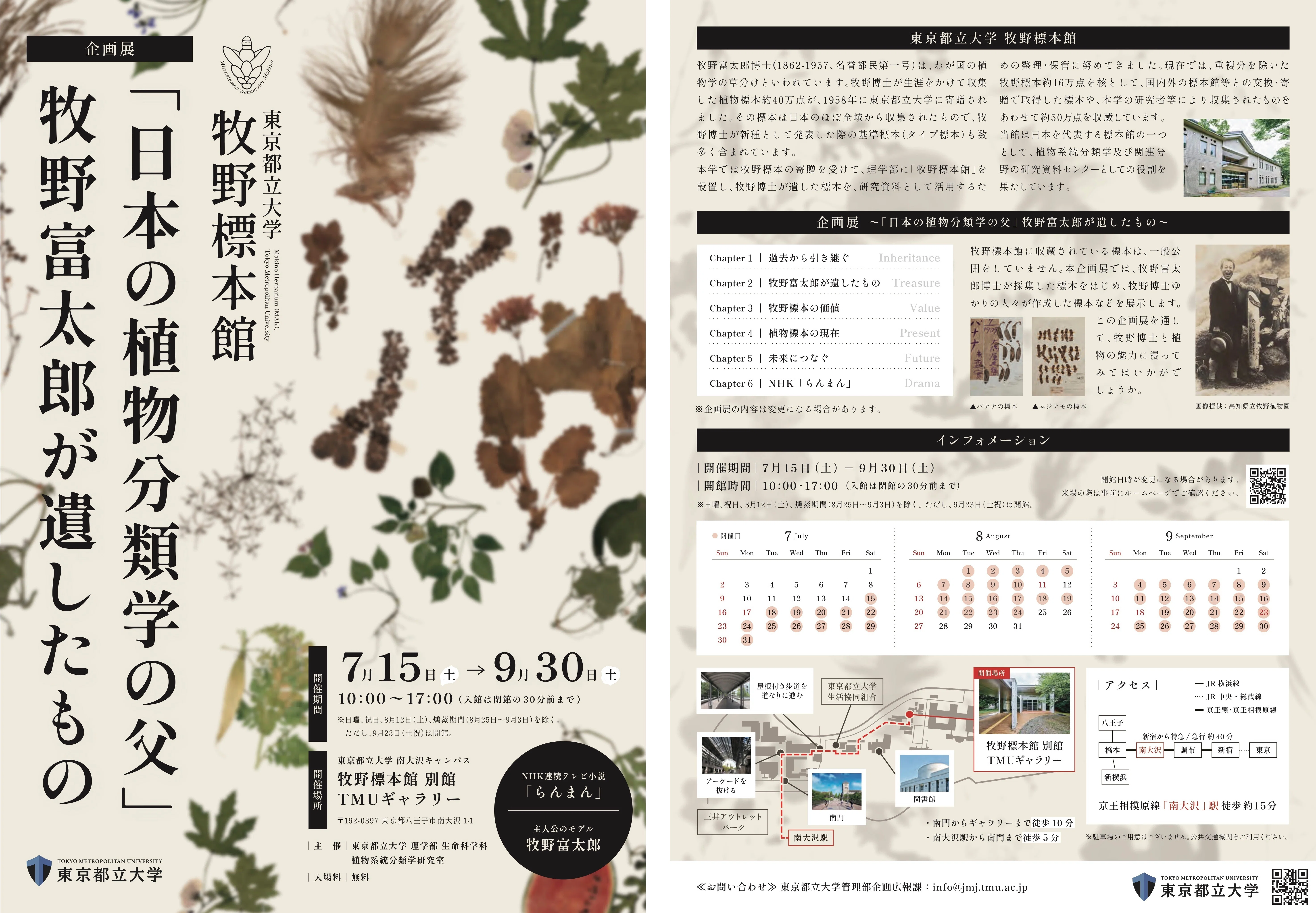 らんまん】都立大学で開催されている牧野富太郎展｜かわかわ