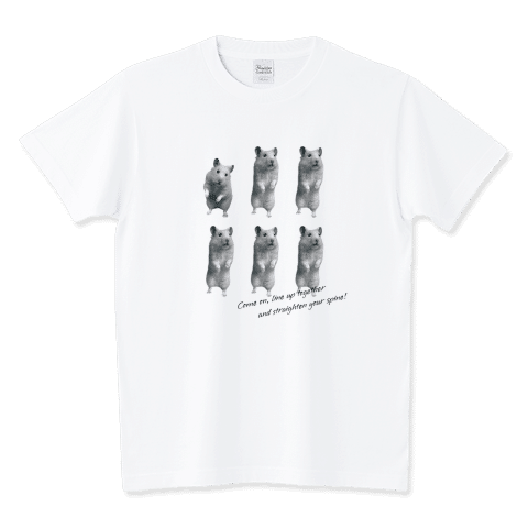 おもちの姿勢がピシッとしている写真が撮れたので、並べてみました。
整列!/アニマルプリントTシャツ
https://www.ttrinity.jp/product/14858265