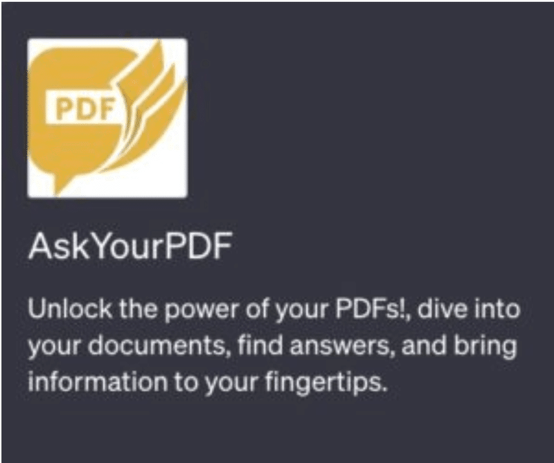 『Ask Your PDF』のロゴマーク