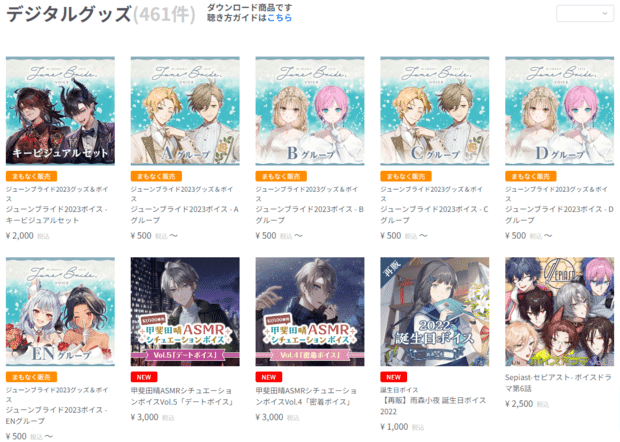 5253)カバー・(5032)ANYCOLOR[エニーカラー] 二社の売上構成比較