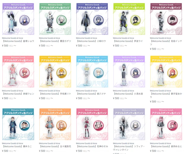 5253)カバー・(5032)ANYCOLOR[エニーカラー] 二社の売上構成比較