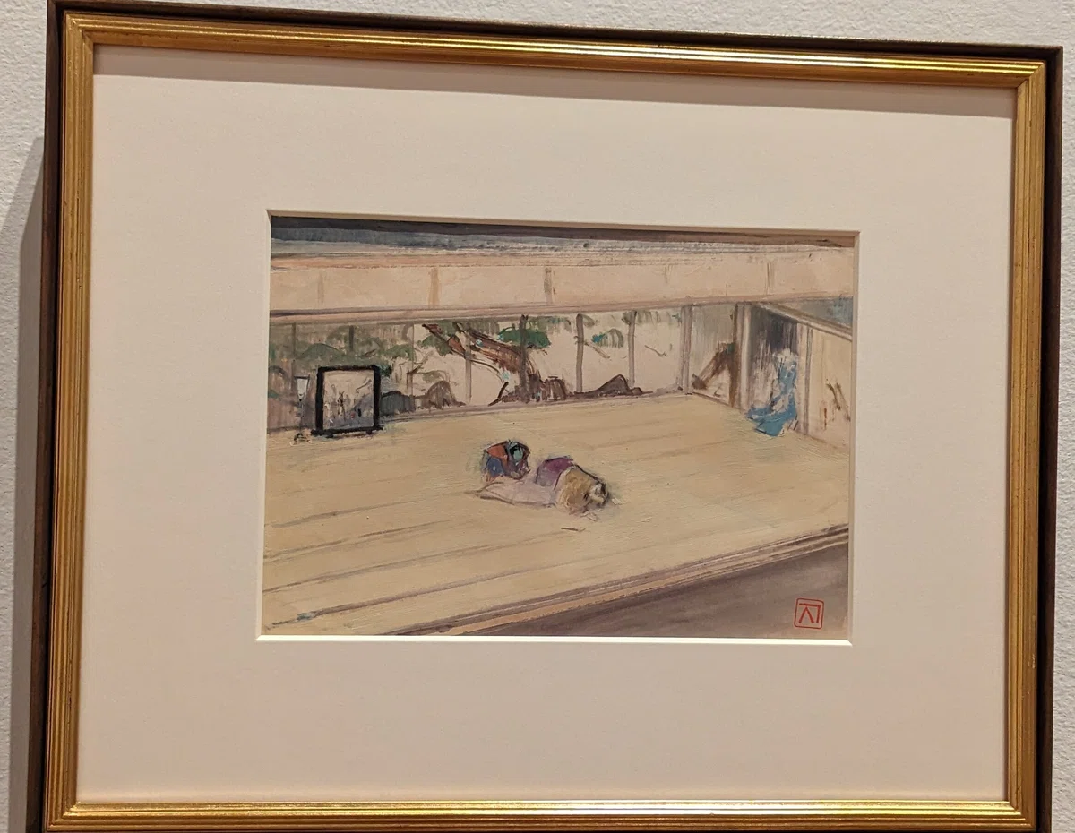 金山平三、 神戸風景 面倒臭 、希少画集画、高級新品額 額装付、状態 