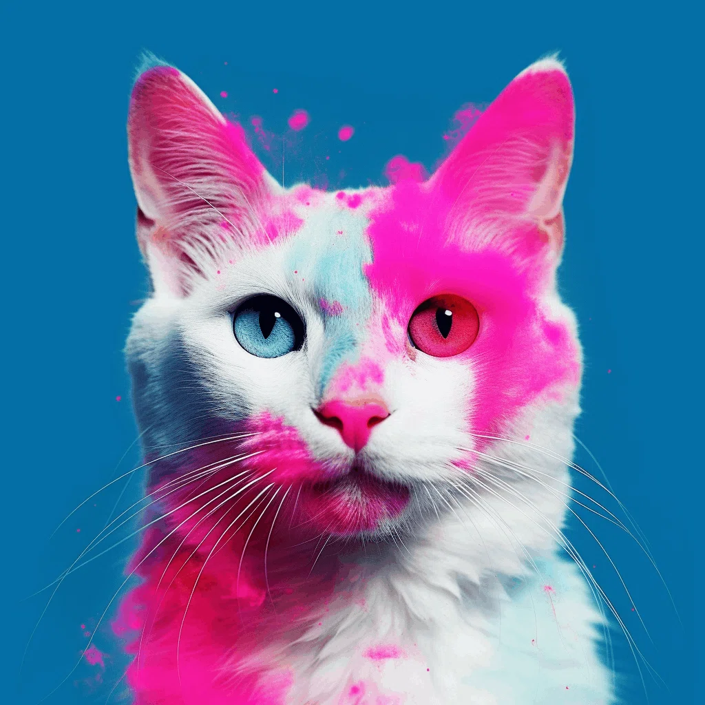 AI猫写真 vol.66 CMYKと猫｜Yoshihiro Tanaka | taziku