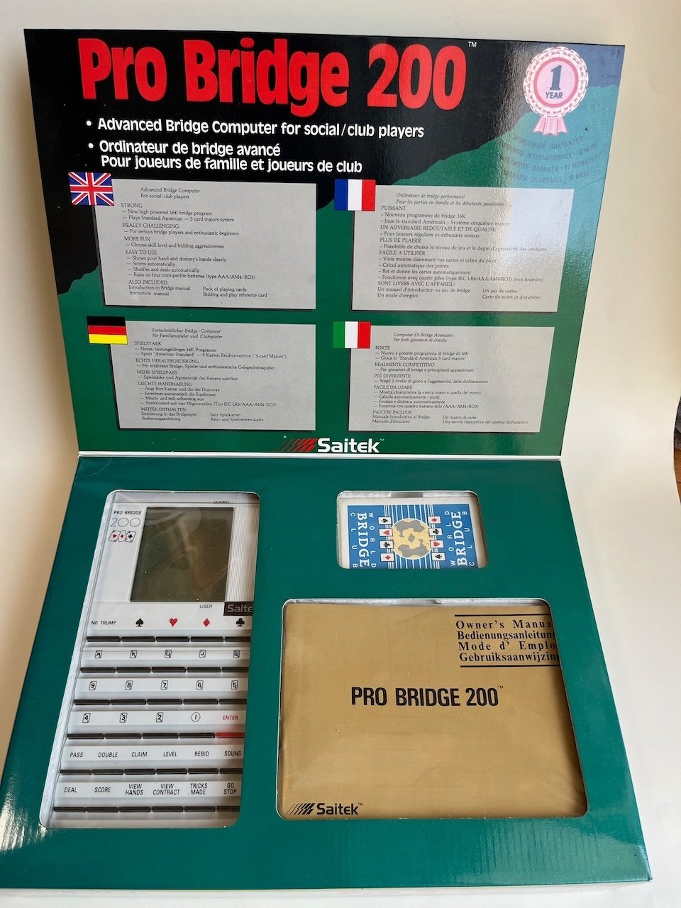 コントラクトブリッジのレトロゲーム「Pro Bridge 200」で遊んでみた