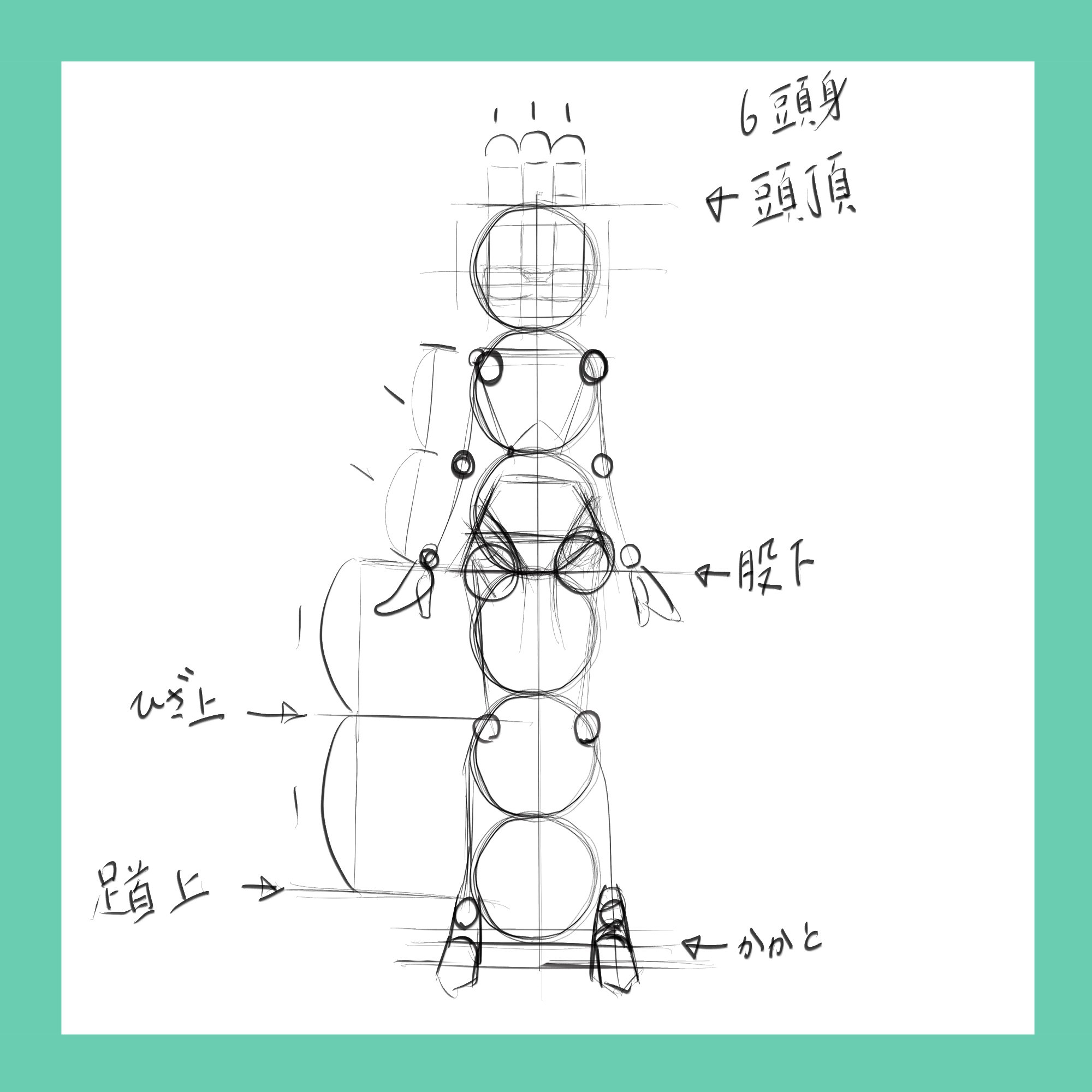 バランスの良い立ち姿の描き方｜もこめ🖋️イラストレーター