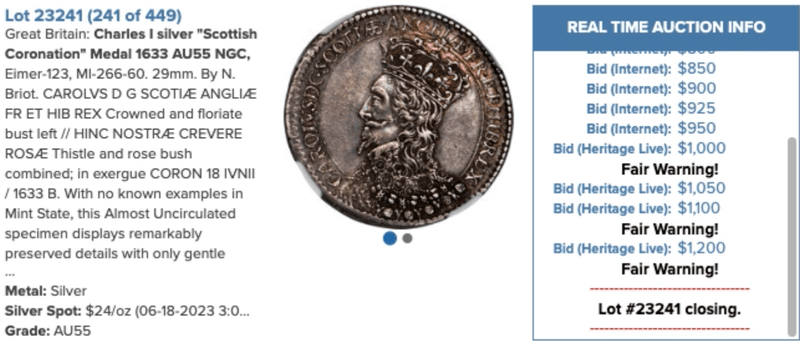 イギリスメダル(標準)の相場｜オーライズドコイン