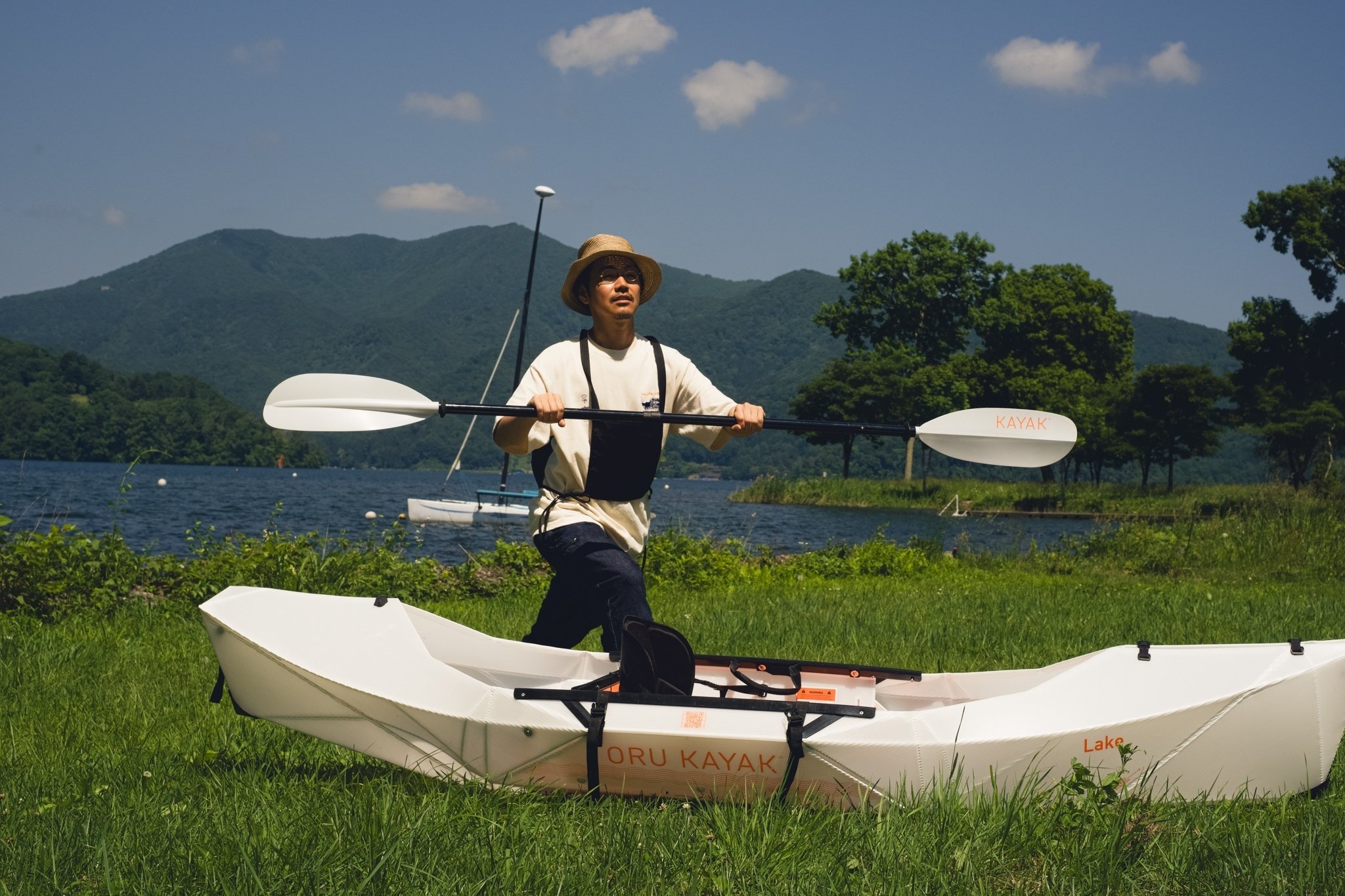 コンパクトフィッシングカヤック ホワイト