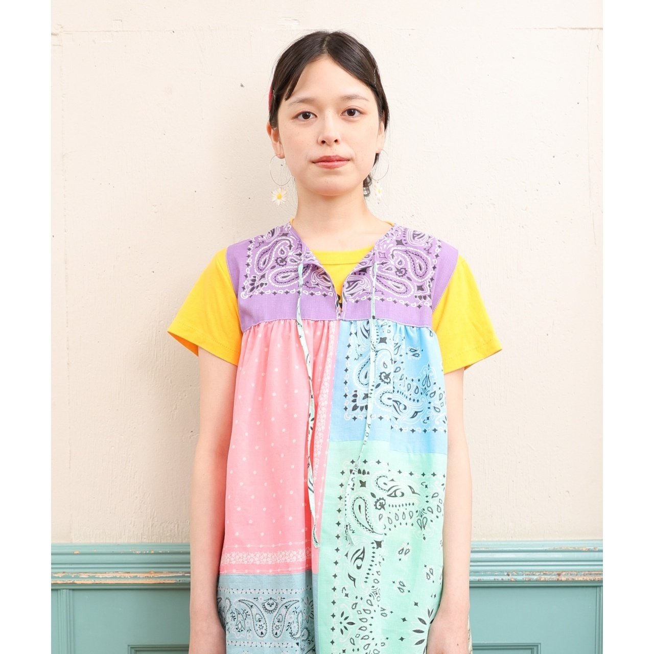 花とギター　organ za オーガンザ リメイクワンピース 花とギター organ za オーガンザ リメイクワンピース スカート HANA TO