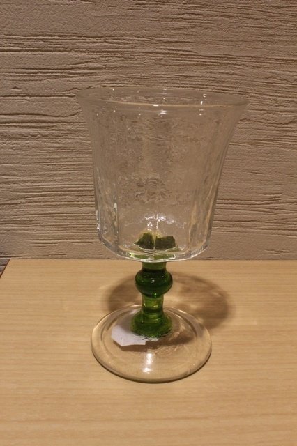 ラムネ西川孝次さんの吹きガラス2点 西川孝次の用の美と色ガラス