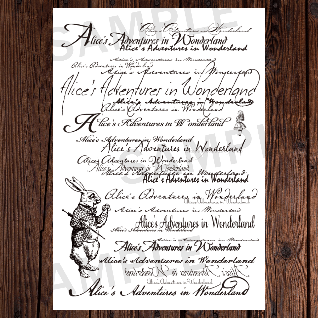 アリスのデザインペーパー3種/ダウンロード販売｜Campanel1a