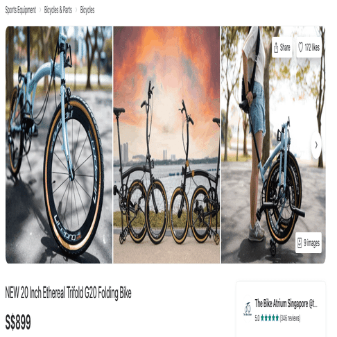 ちょっと面白いBromptonクローン（手渡し対応します） ちょっと面白いBromptonクローン（手渡し対応します） BROMPTONの