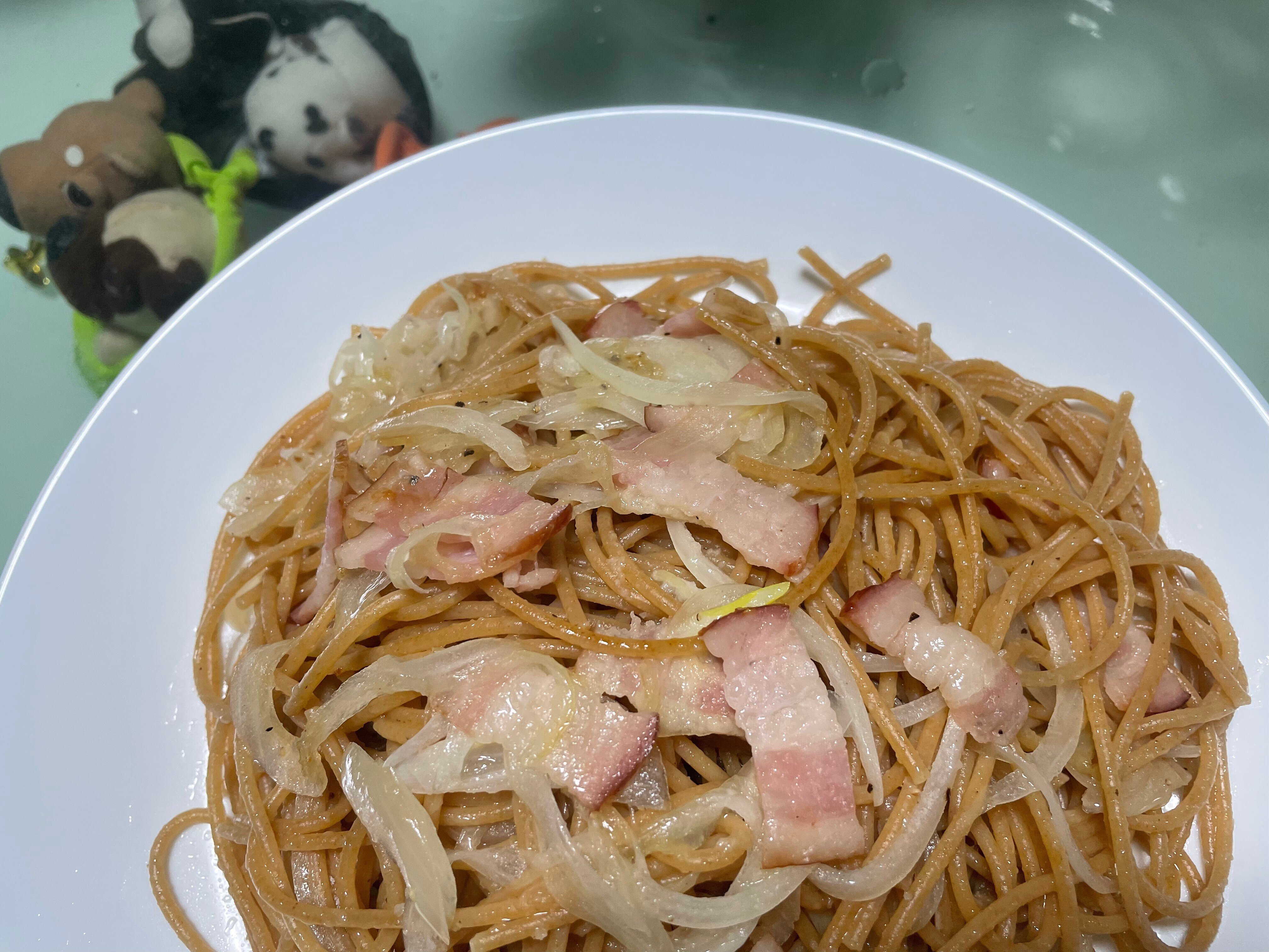 全粒粉 辛くないペペロンチーノ｜simo3355